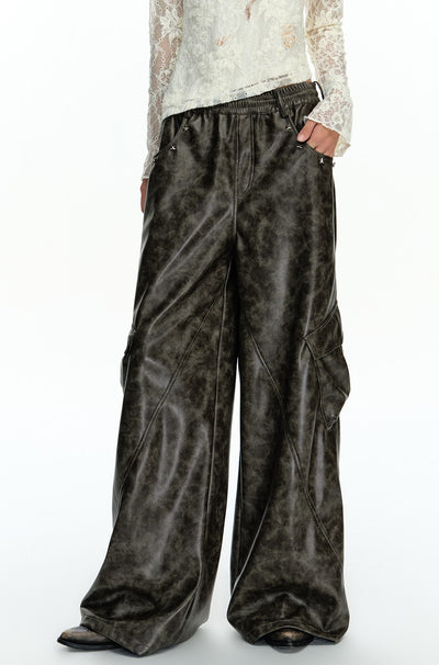 Camouflage Soft Leather Workwear Pants WES0201