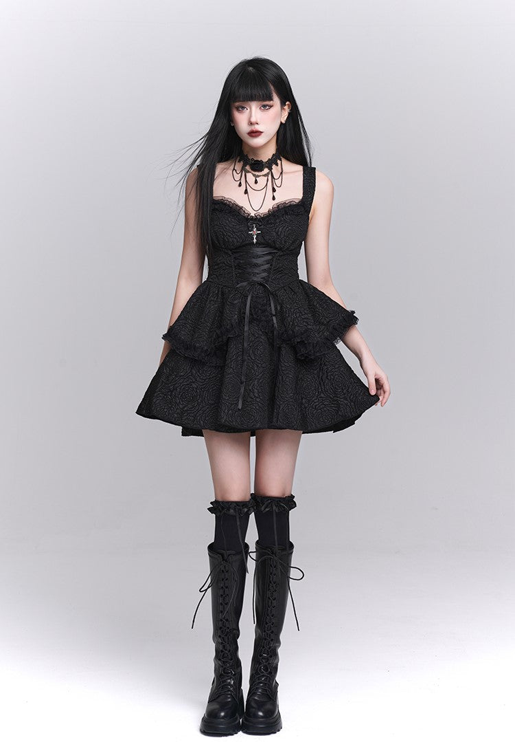 Gothic Style Suspender Dress/Waistcoat LAD0155