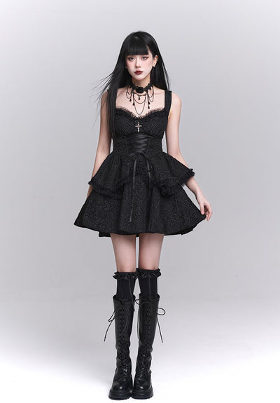 Gothic Style Suspender Dress/Waistcoat LAD0155