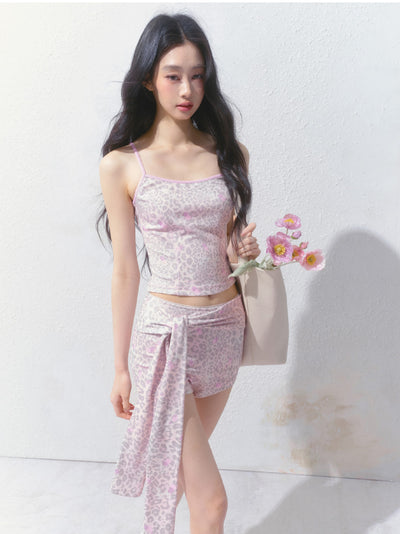 Pink Leopard Camisole/Shorts SAL0144