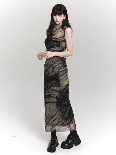 Chic Design Sleeveless Slim Dress LAD0083