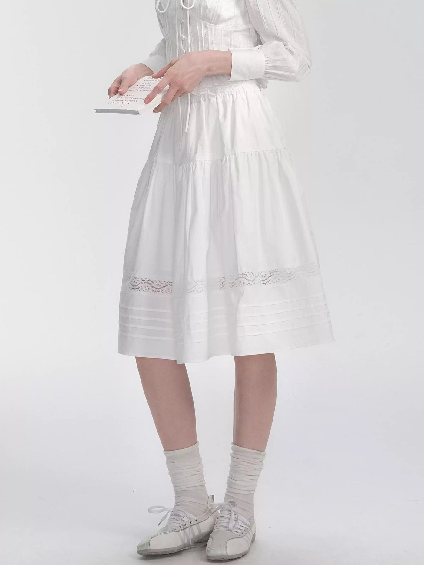 Lace Mid-length Spring Cake Skirt FRA0300