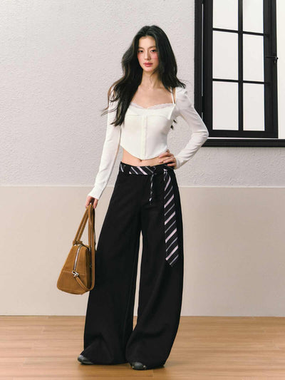 Wide Leg Casual Balloon Silhouette Pants SHI0072