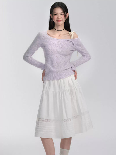 Lace Mid-length Spring Cake Skirt FRA0300