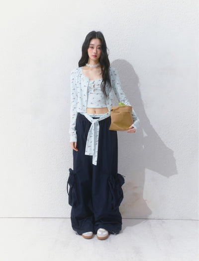 Loose Pocket Wide Leg Pants SAL0137