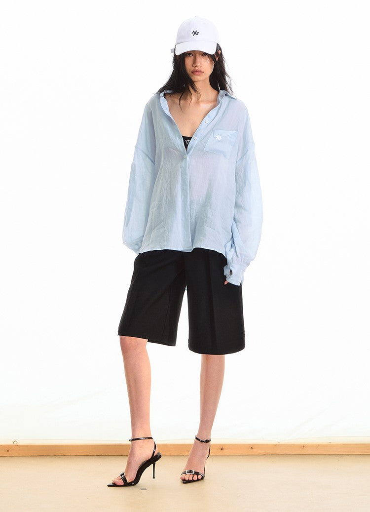 Natural Casual Loose Thin Shirt NOT0292