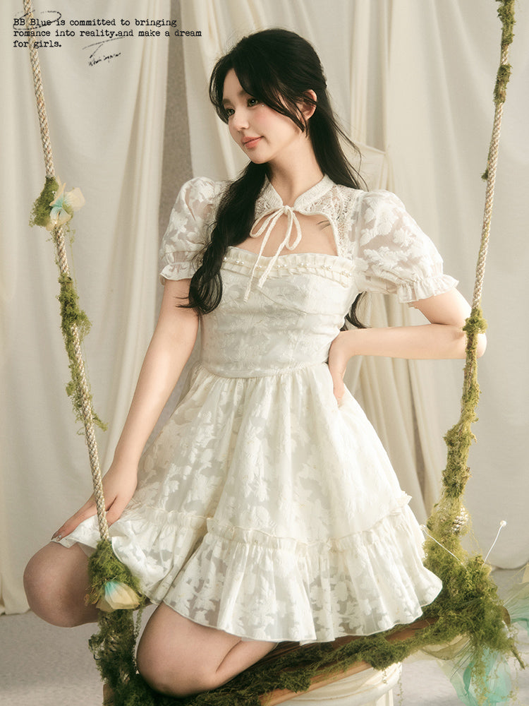 Decollete Open Chinese Style Girly Dress BBB0070