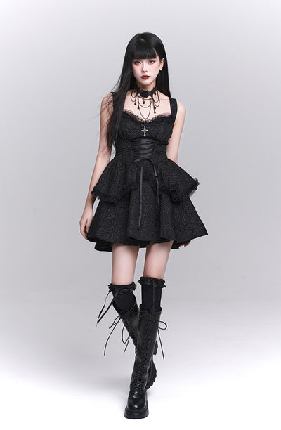 Gothic Style Suspender Dress/Waistcoat LAD0155