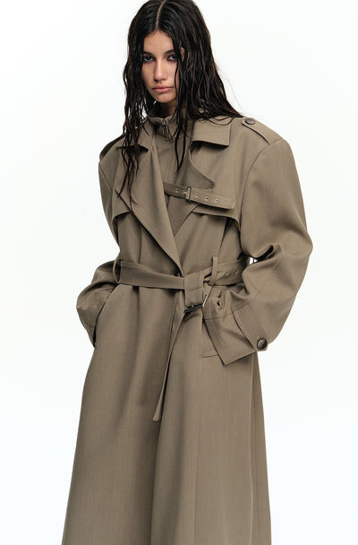 Lapel Trench Suit Coat WES0202