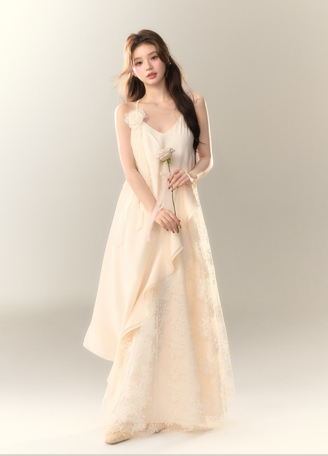 Seaside Lace Splicing Dress BBB0151