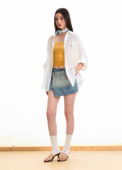 Natural Casual Loose Thin Shirt NOT0292