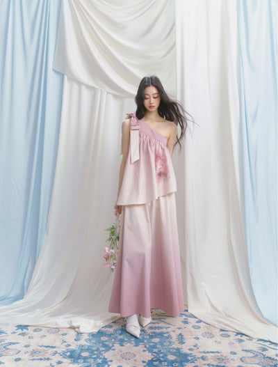Camellia Gradient Niche Dress SAL0140