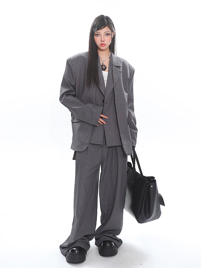 Fake Two-piece Classic Jacket/Pants UNC0234