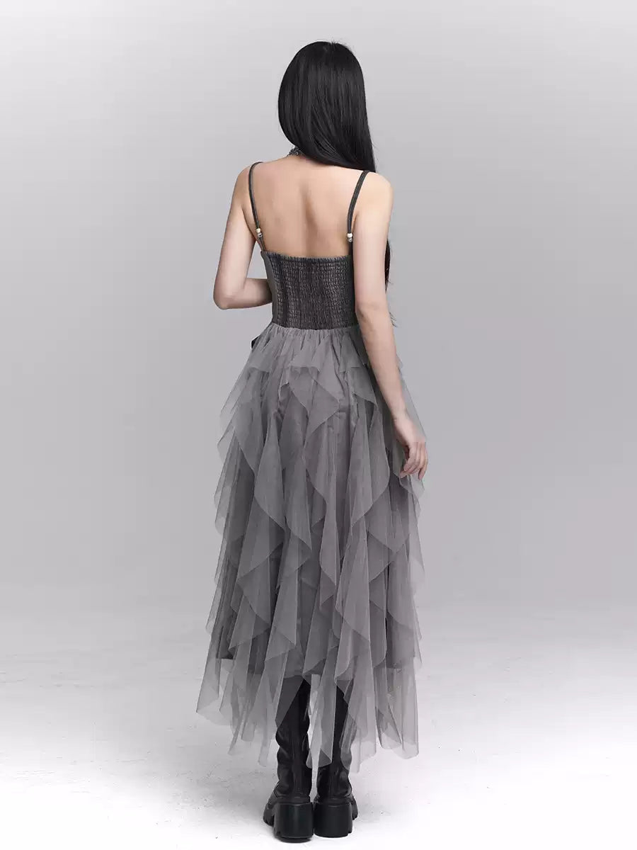 Rose Tulle Suspender Dress LAD0156