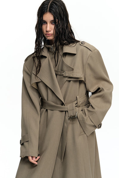 Lapel Trench Suit Coat WES0202