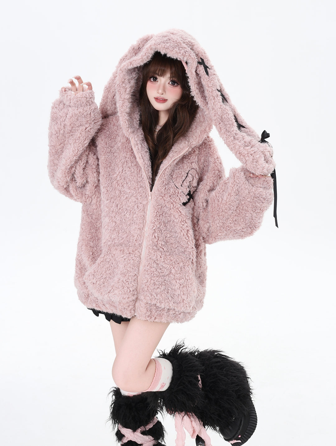 chopova lowena rabbit ear フード Bunny Ear Fleece – Chopova Lowena