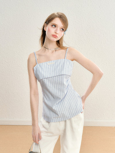 Stone Stitch Stripe Camisole Top SPE0059