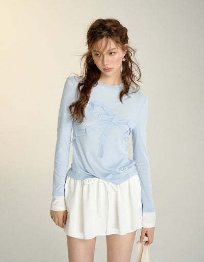 Origami Bow Colorblock T-shirt SOM0096