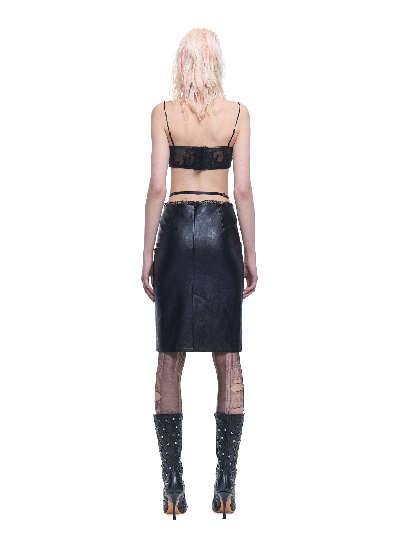 Face Print Street Style Tight Skirt ANS0056