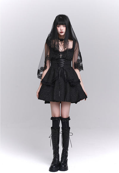 Gothic Style Suspender Dress/Waistcoat LAD0155