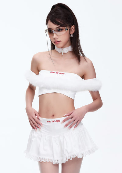 Ballet Style Lace Pleated Skirt STA0032