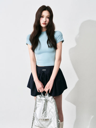 Twisted Hollow Back T-shirt LUL0127