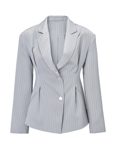 Striped Office Style High-end Suit Jacket EMO0036