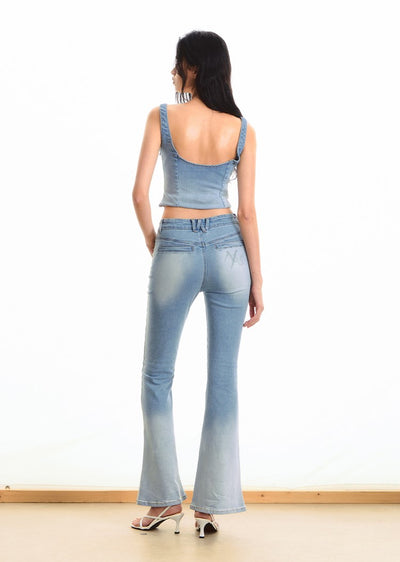 Gradient Tights Flared Jeans NOT0288
