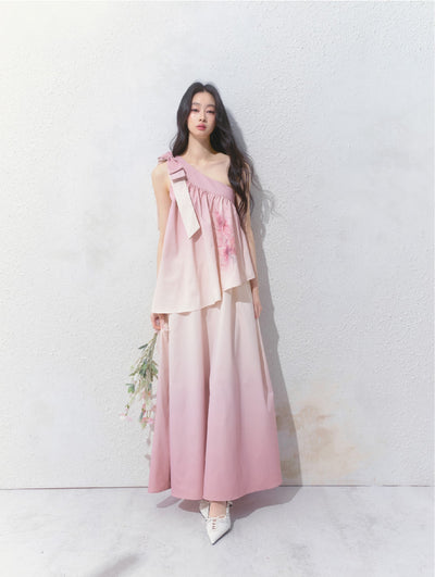 Camellia Gradient Niche Dress SAL0140