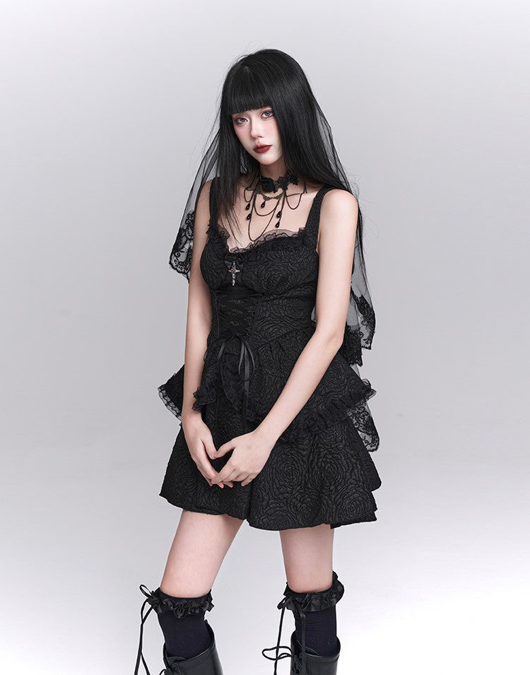 Gothic Style Suspender Dress/Waistcoat LAD0155