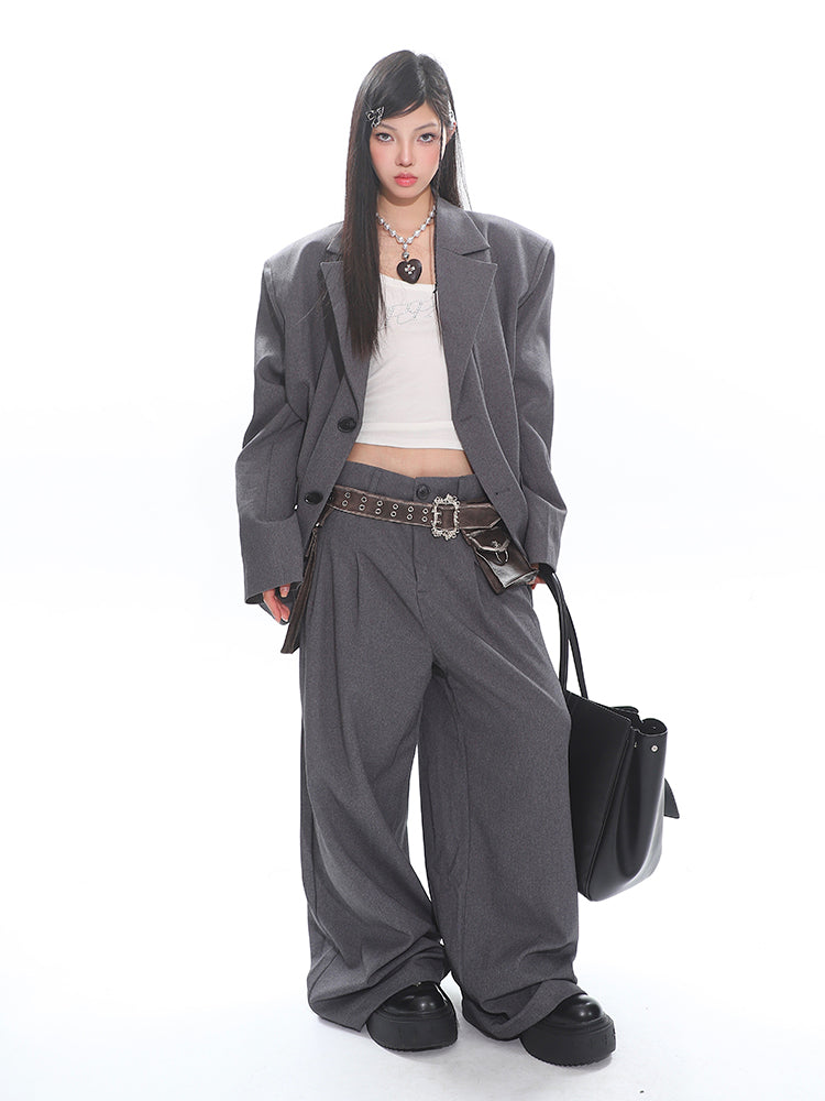 Fake Two-piece Classic Jacket/Pants UNC0234