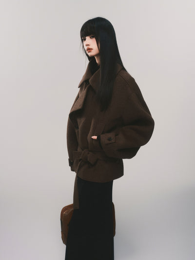 Lazy Silhouette Short Wool Coat LUL0114