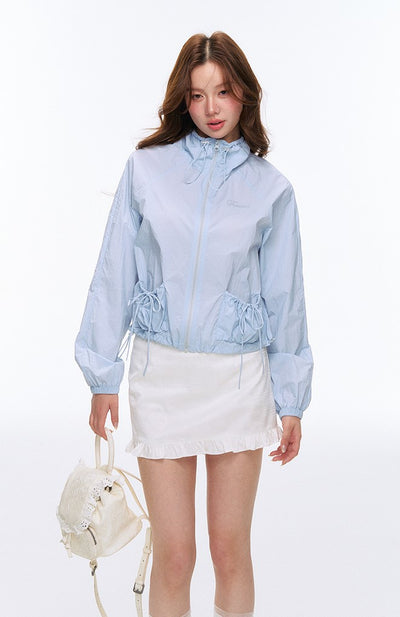 Satin Glossy A-line Short Skirt AFF0053