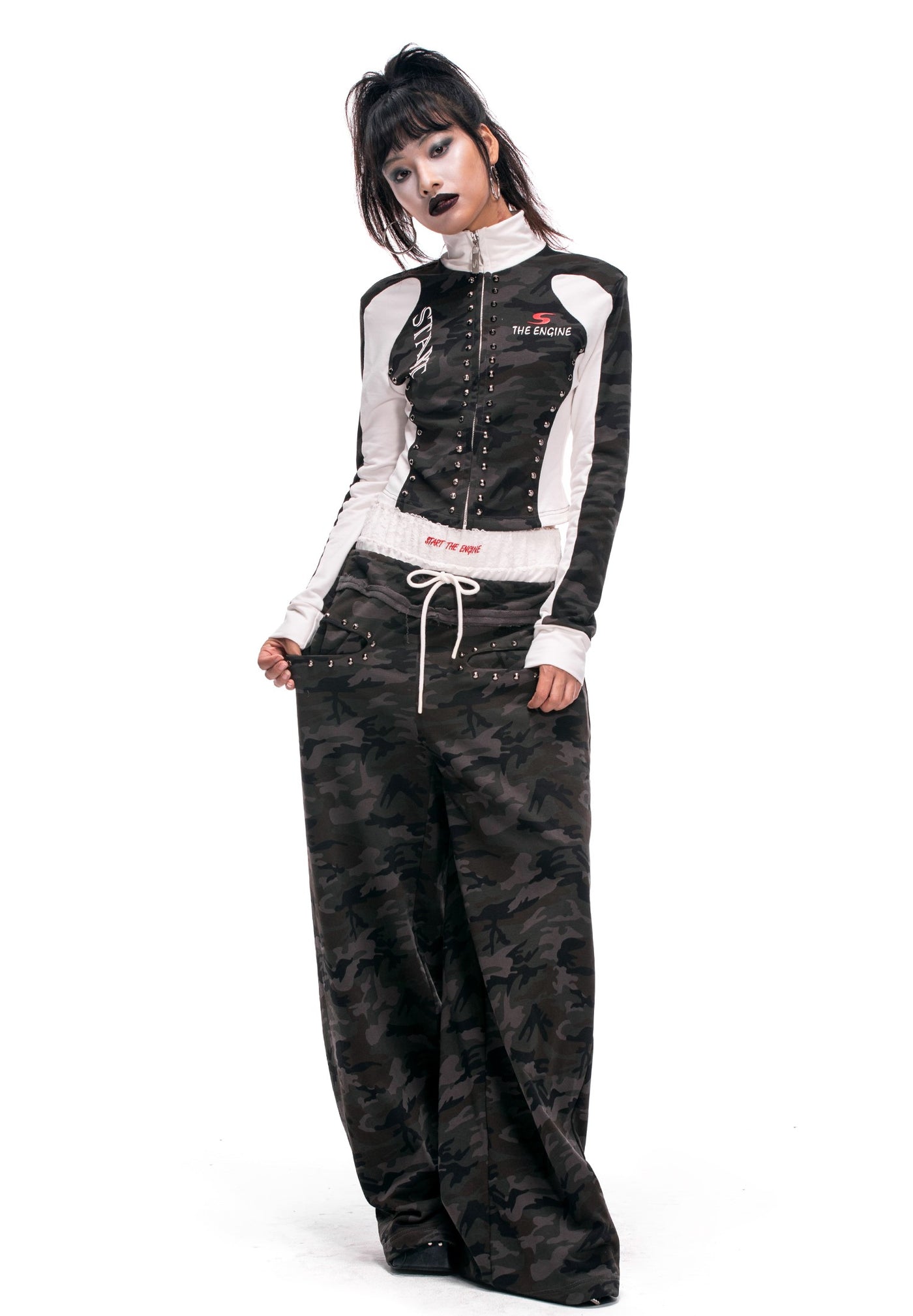 Half-high Collar Camouflage Jacket/Skirt/Pants STA0017