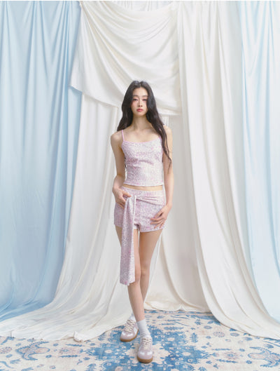 Pink Leopard Camisole/Shorts SAL0144