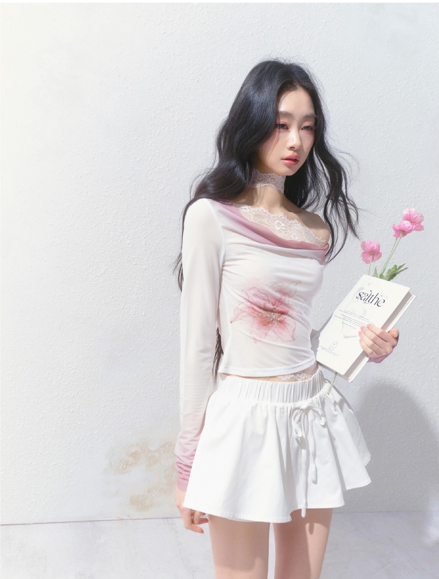 White Double-layer Puffy Skirt SAL0141