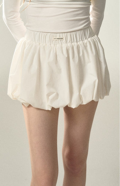 Flower Silhouette Short Skirt AFF0023