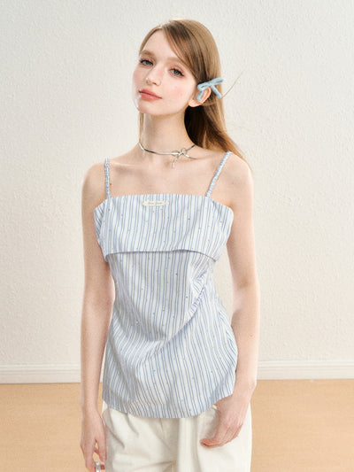 Stone Stitch Stripe Camisole Top SPE0059