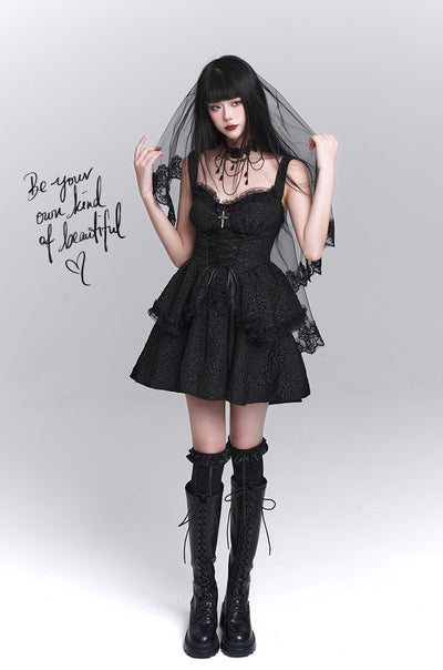 Gothic Style Suspender Dress/Waistcoat LAD0155