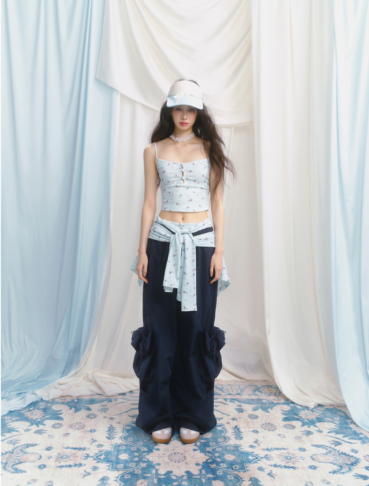 Loose Pocket Wide Leg Pants SAL0137
