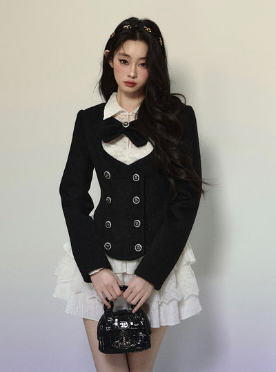 French Luxurious Style Jacket/Lace Dress DIA0305