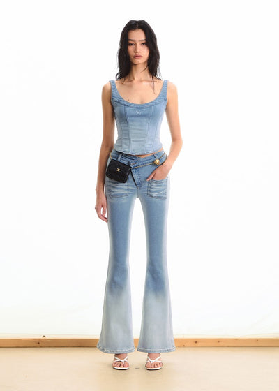 Gradient Tights Flared Jeans NOT0288