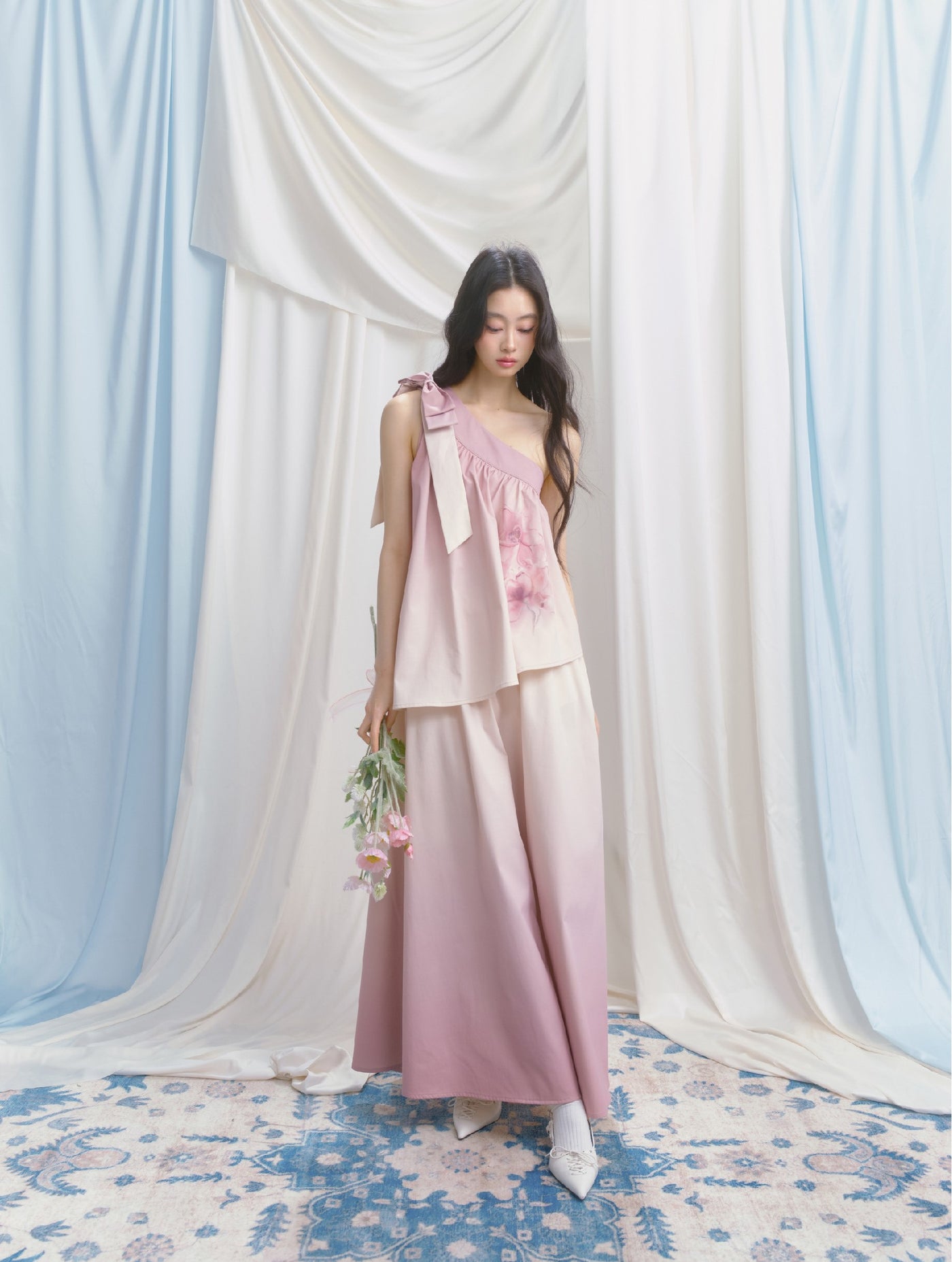 Camellia Gradient Niche Dress SAL0140