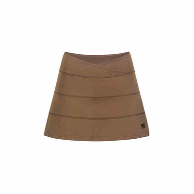 A-line Sporty Pleated Miniskirt WOO0119