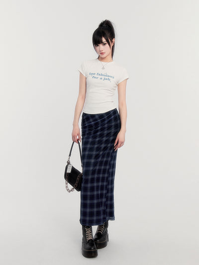 Print Round Neck Slim T-shirt VOC0361