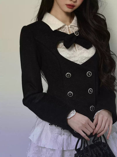 French Luxurious Style Jacket/Lace Dress DIA0305