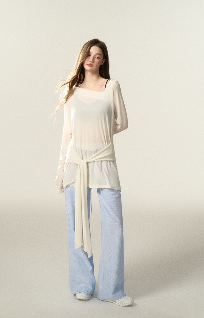 Lazy Style One Shoulder T-shirt AFF0041