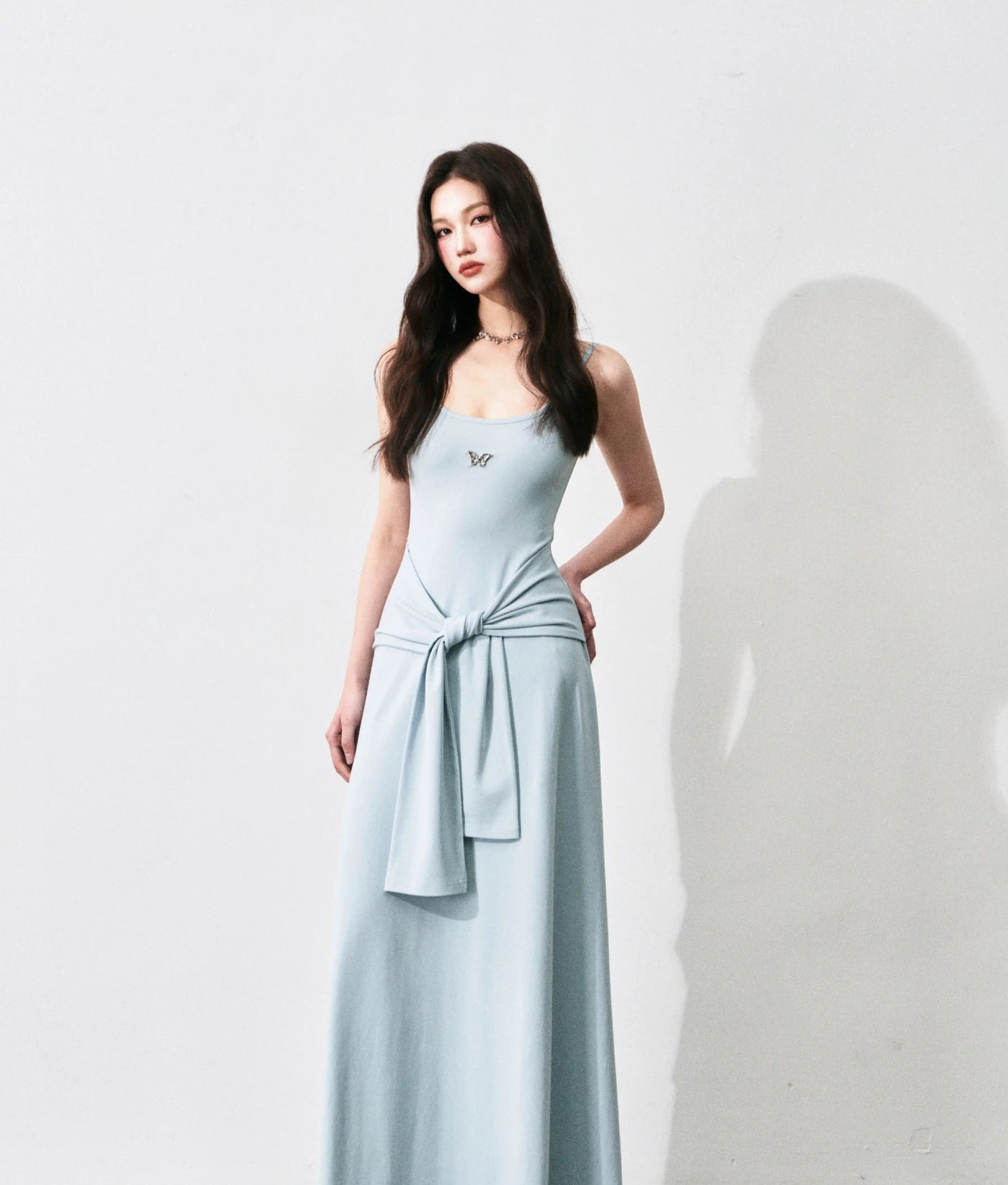 Fake Two-piece Suspender Dress LUL0126