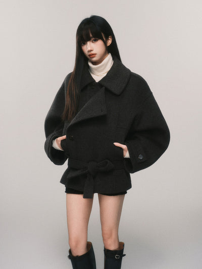 Lazy Silhouette Short Wool Coat LUL0114