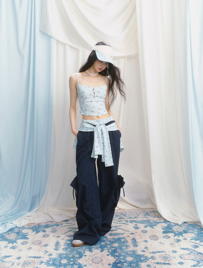 Loose Pocket Wide Leg Pants SAL0137